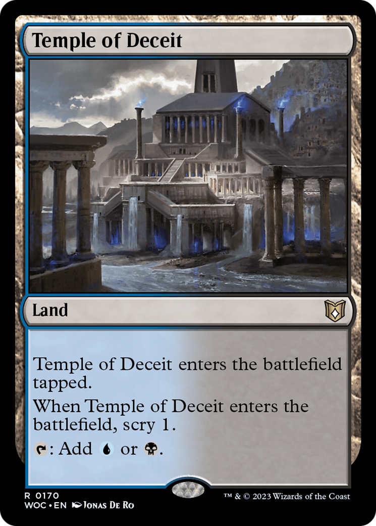 {R} Temple of Deceit [Wilds of Eldraine Commander][WOC 170]