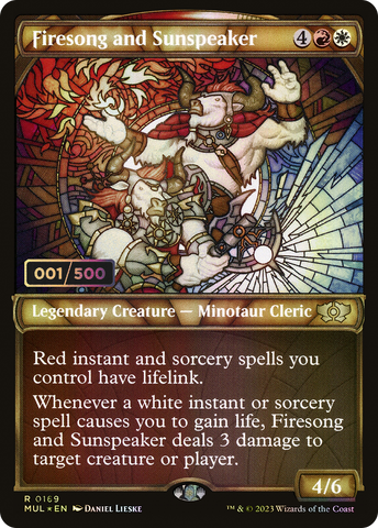 {R} Firesong and Sunspeaker (Serialized) [Multiverse Legends][SR MUL 169]