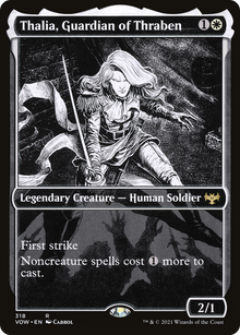 {R} Thalia, Guardian of Thraben (Showcase Eternal Night) [Innistrad: Crimson Vow][VOW 318]