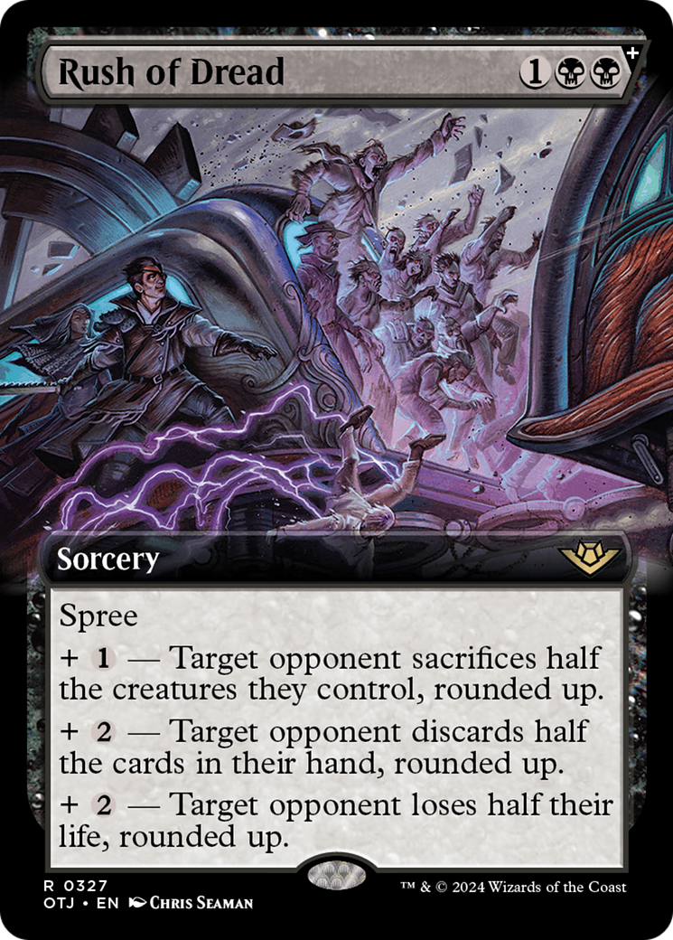 {@R} Rush of Dread (Extended Art) [Outlaws of Thunder Junction][OTJ 327]