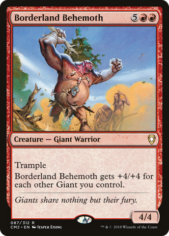 {R} Borderland Behemoth [Commander Anthology Volume II][CM2 087]