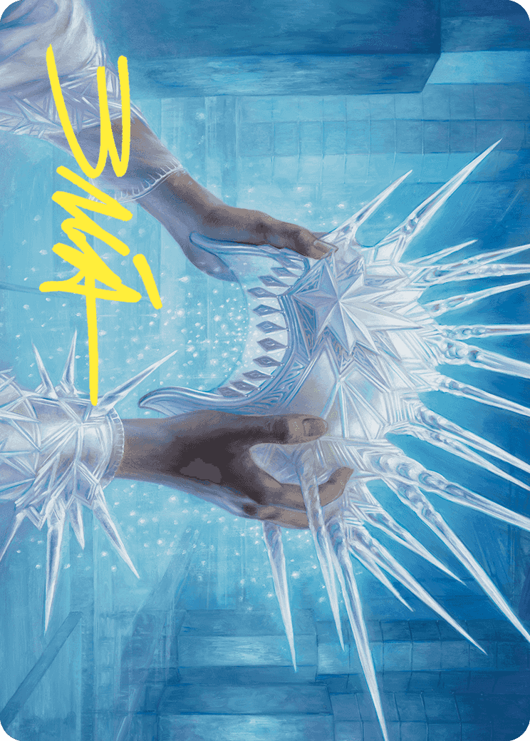 {A} Hylda's Crown of Winter Art Card (Gold-Stamped Signature) [Wilds of Eldraine Art Series][GS AWOE 043]