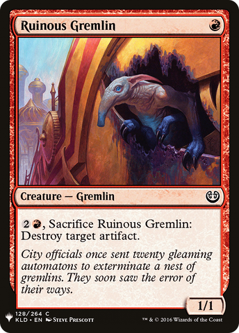 {C} Ruinous Gremlin [Mystery Booster][LS KLD 128]