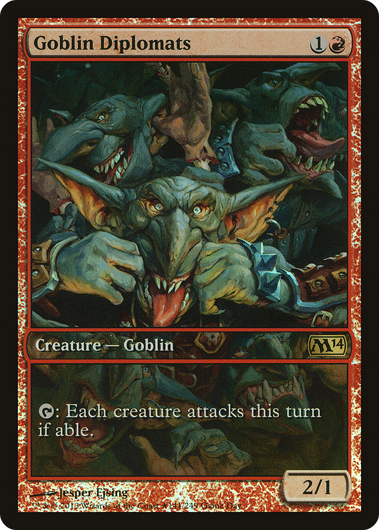 {R} Goblin Diplomats (Game Day) [Magic 2014 Promos][PA M14 141] - Misty Mountain Games