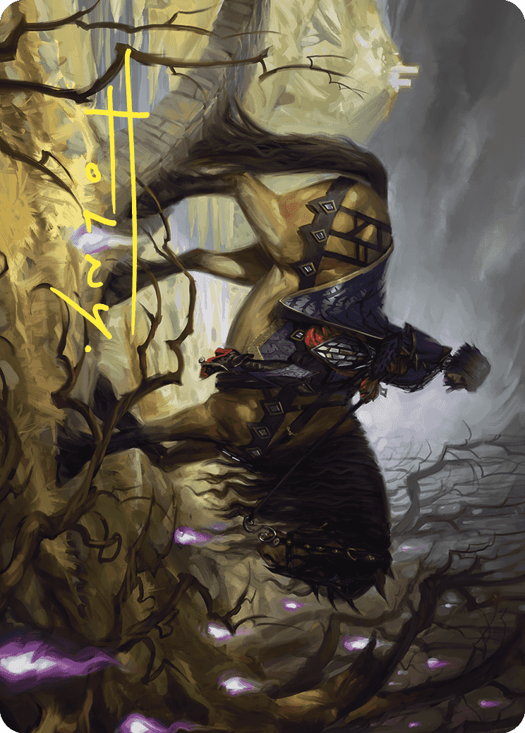 {A} Rowan's Grim Search Art Card (Gold-Stamped Signature) [Wilds of Eldraine Art Series][GS AWOE 013]