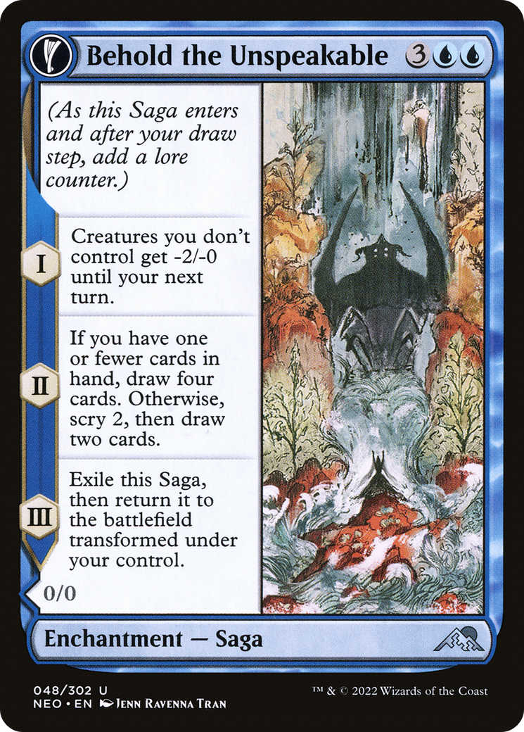 {C} Behold the Unspeakable // Vision of the Unspeakable [Kamigawa: Neon Dynasty][NEO 048]