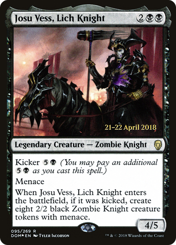 {R} Josu Vess, Lich Knight [Dominaria Prerelease Promos][PR DOM 095]