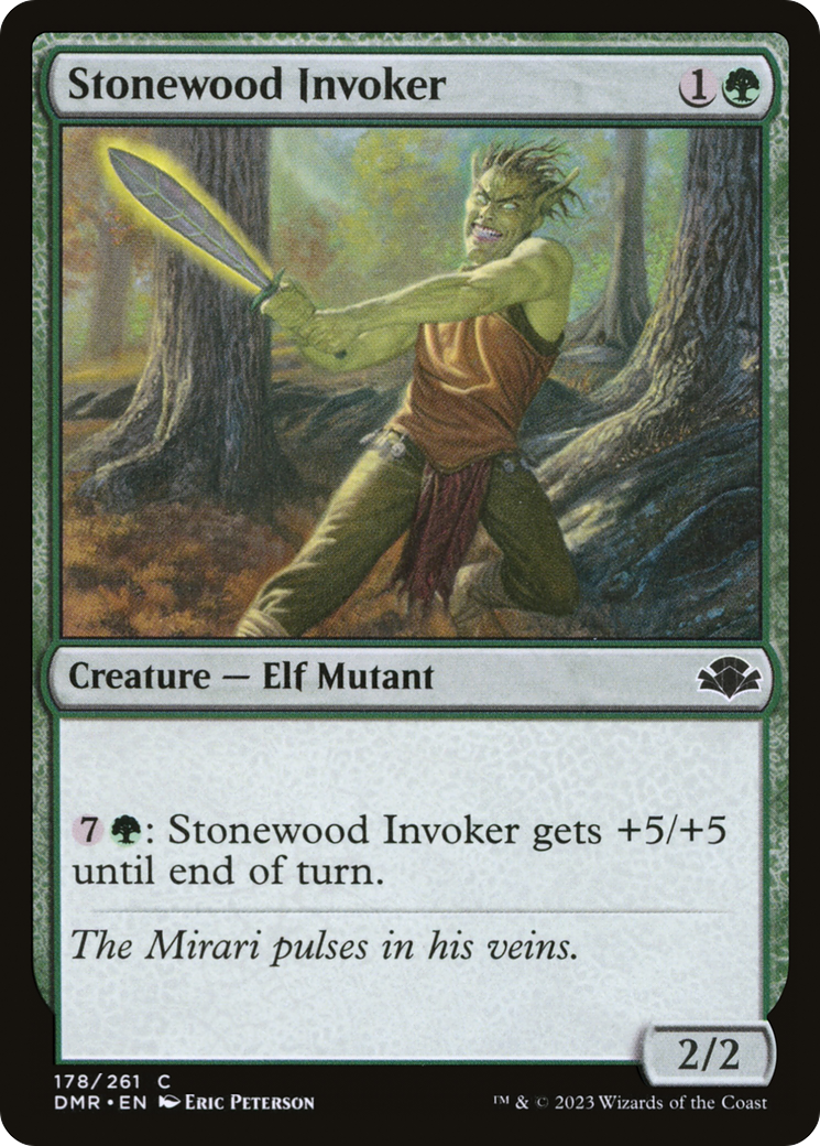 {C} Stonewood Invoker [Dominaria Remastered][DMR 178]