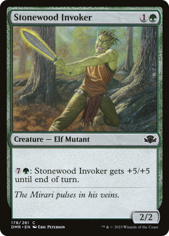 {C} Stonewood Invoker [Dominaria Remastered][DMR 178]
