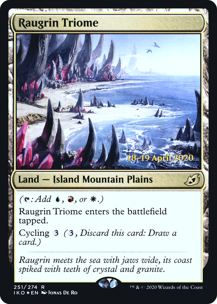 {R} Raugrin Triome [Ikoria: Lair of Behemoths Prerelease Promos][PR IKO 251]