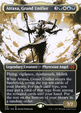 {R} Atraxa, Grand Unifier (Borderless Ichor) [Phyrexia: All Will Be One][ONE 316]