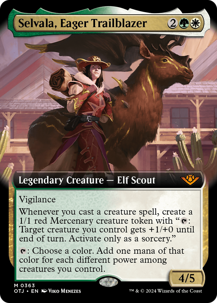 {@R} Selvala, Eager Trailblazer (Extended Art) [Outlaws of Thunder Junction][OTJ 363]