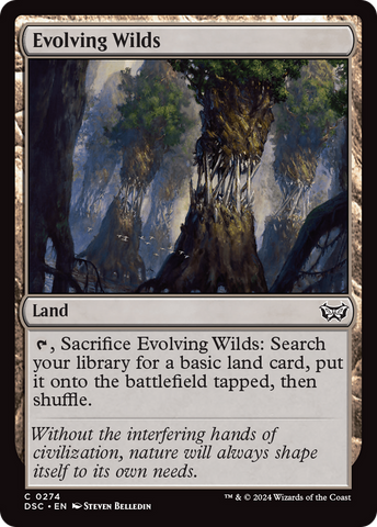 {C} Evolving Wilds [Duskmourn: House of Horror Commander][DSC 274]