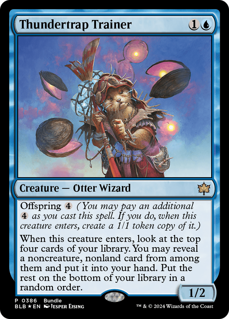 {@R} Thundertrap Trainer [Bloomburrow Promos][BLB 386]