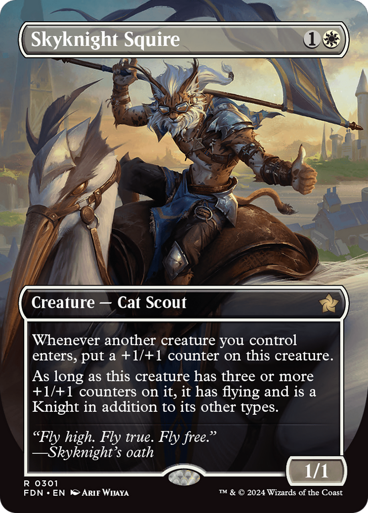 {@R} Skyknight Squire (Borderless) [Foundations][FDN 301]