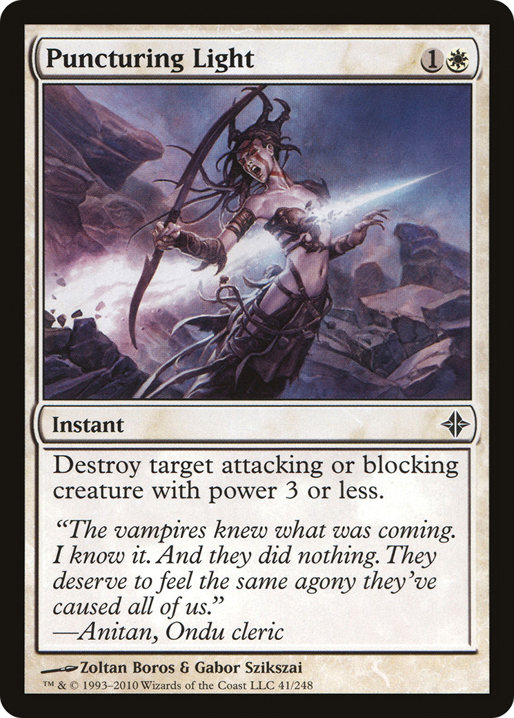 {C} Puncturing Light [Rise of the Eldrazi][ROE 041]