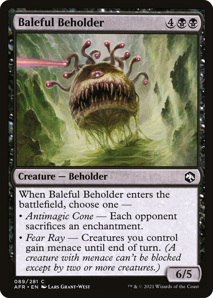 {C} Baleful Beholder [Dungeons & Dragons: Adventures in the Forgotten Realms][AFR 089]