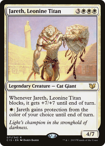 {R} Jareth, Leonine Titan [Commander 2015][C15 071]