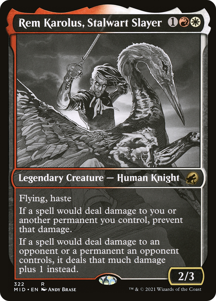 {R} Rem Karolus, Stalwart Slayer (Showcase Eternal Night) [Innistrad: Midnight Hunt][MID 322]