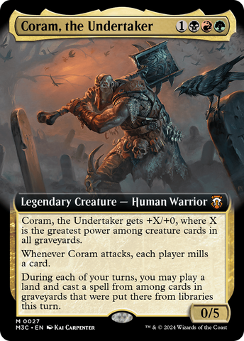 {R} Coram, the Undertaker (Extended Art) [Modern Horizons 3 Commander][M3C 027]
