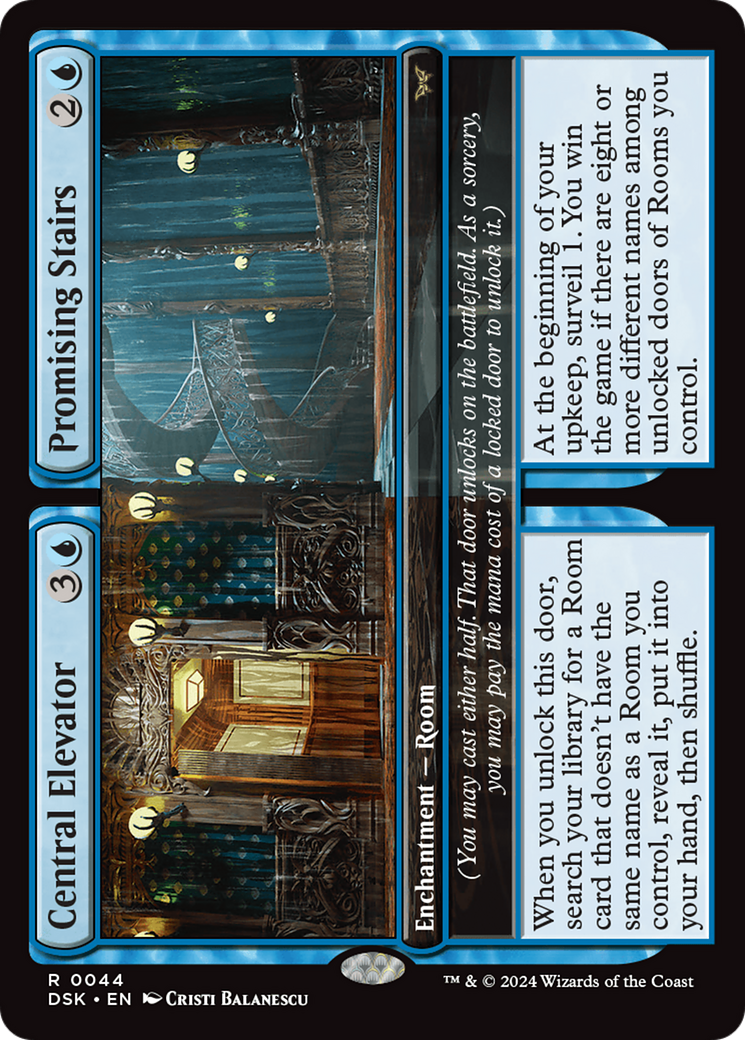 {@R} Central Elevator // Promising Stairs [Duskmourn: House of Horror][DSK 044]