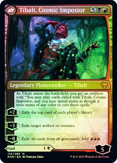{R} Valki, God of Lies // Tibalt, Cosmic Impostor [Kaldheim Prerelease Promos][PR KHM 114]