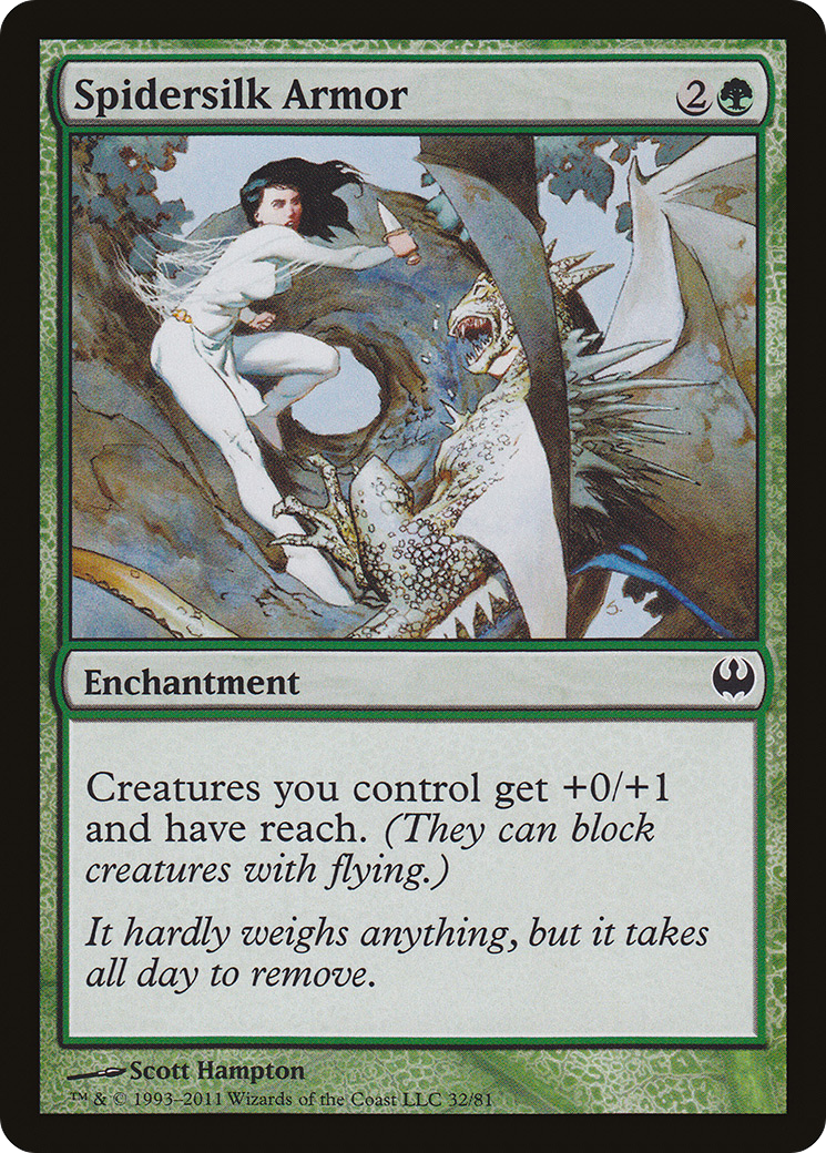 {C} Spidersilk Armor [Duel Decks: Knights vs. Dragons][DDG 032]