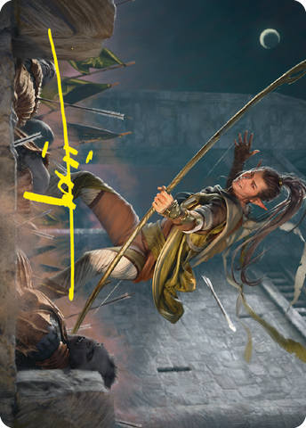 {A} Legolas, Counter of Kills Art Card (Gold-Stamped Signature) [The Lord of the Rings: Tales of Middle-earth Art Series][GS ALTR 017]