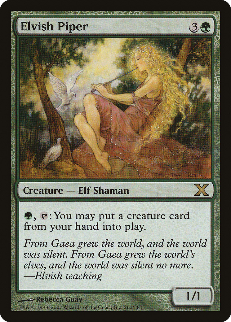 {R} Elvish Piper [Tenth Edition][10E 262]