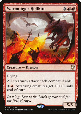 {R} Warmonger Hellkite [Commander Anthology Volume II][CM2 128]