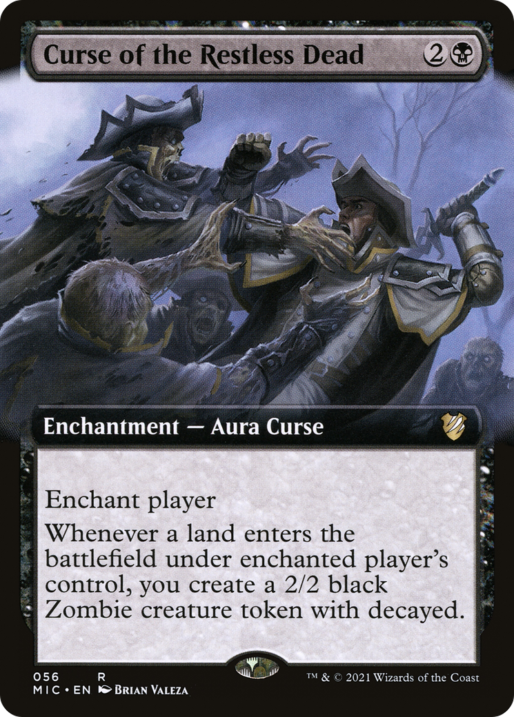 {R} Curse of the Restless Dead (Extended Art) [Innistrad: Midnight Hunt Commander][MIC 056]