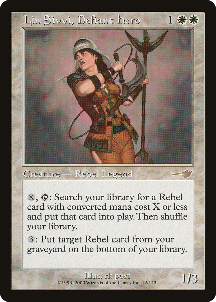 {R} Lin Sivvi, Defiant Hero [Nemesis][NEM 012]