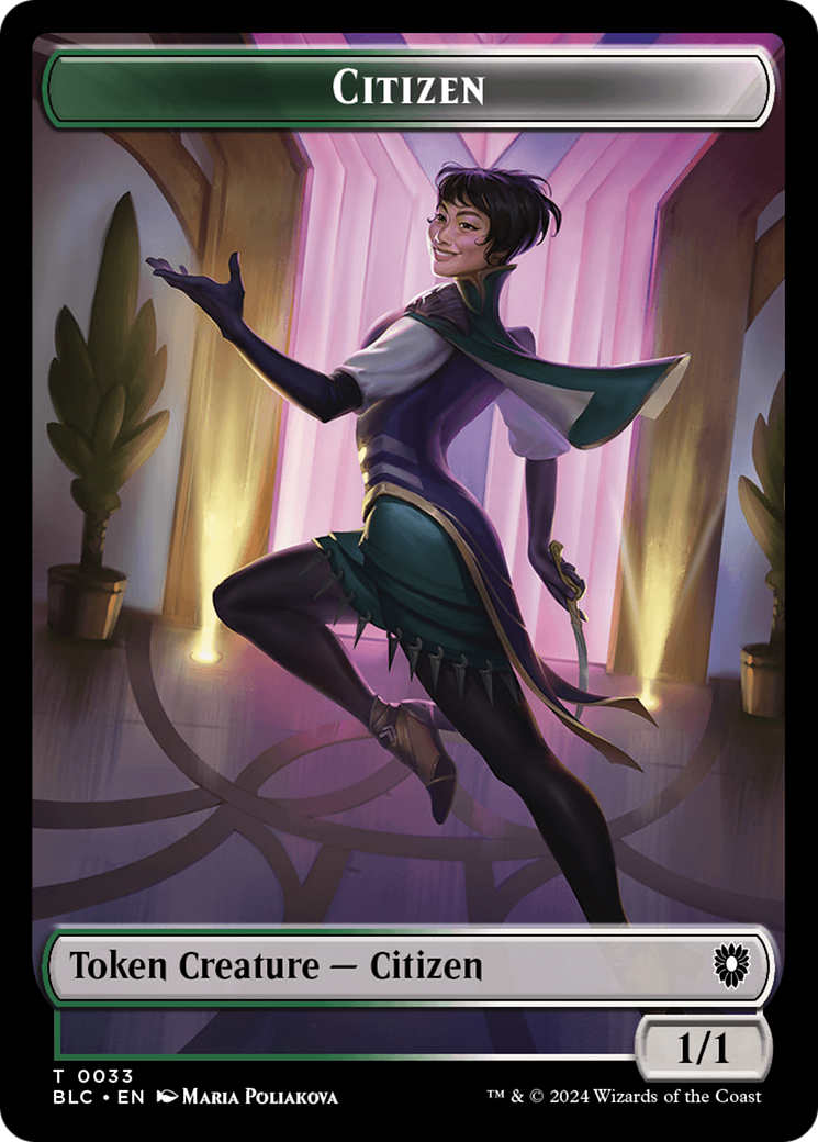 {T} Soldier // Citizen Double-Sided Token [Bloomburrow Commander Tokens][TBLC 8//33]