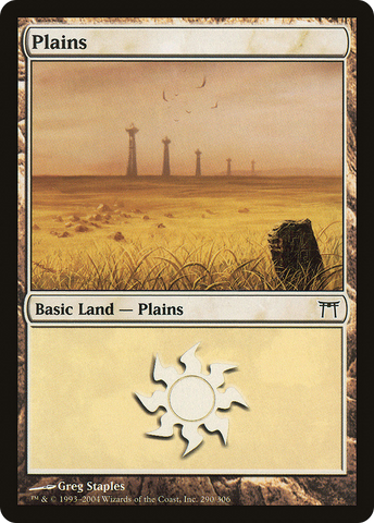 {B}[CHK 290] Plains (290) [Champions of Kamigawa]