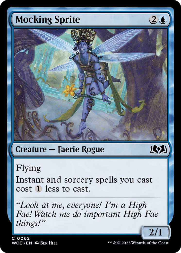 {@C} Mocking Sprite [Wilds of Eldraine][WOE 062]