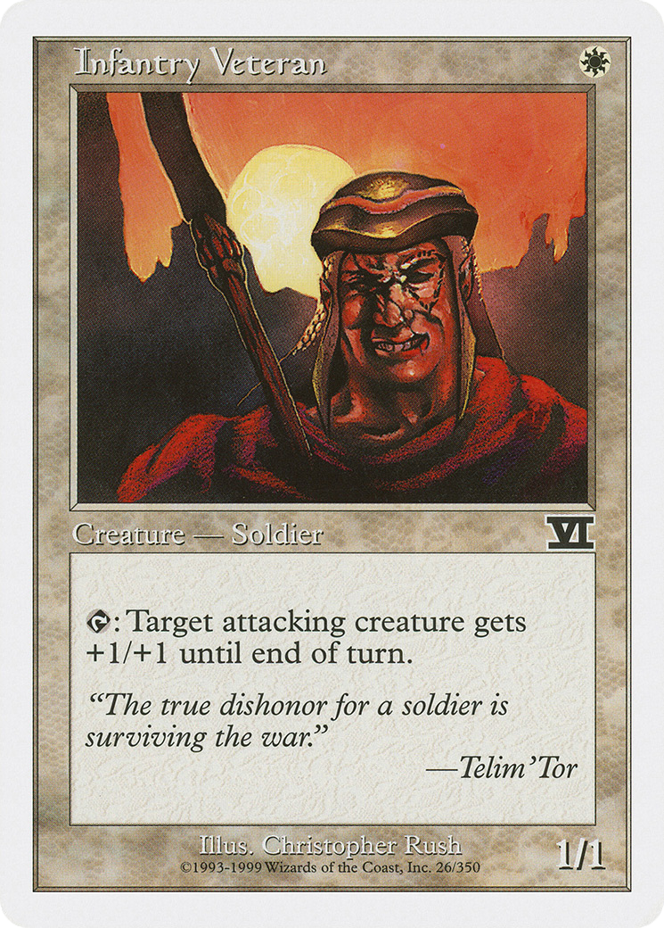 {C} Infantry Veteran [Classic Sixth Edition][6ED 026]