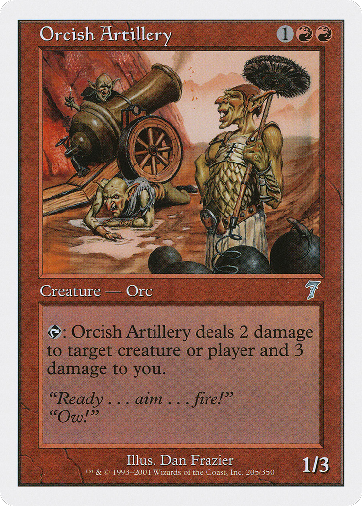 {C} Orcish Artillery [Seventh Edition][7ED 205]