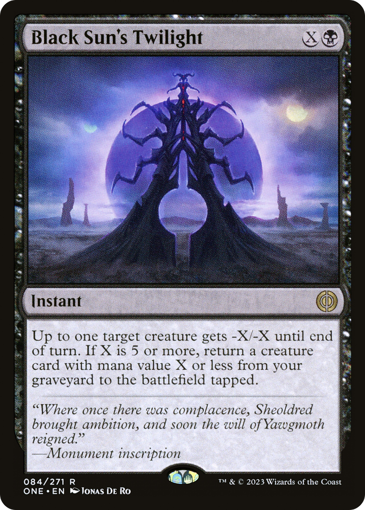 {@R} Black Sun's Twilight [Phyrexia: All Will Be One][ONE 084]