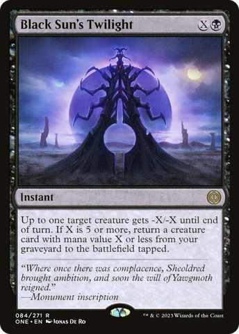 {R} Black Sun's Twilight [Phyrexia: All Will Be One][ONE 084]