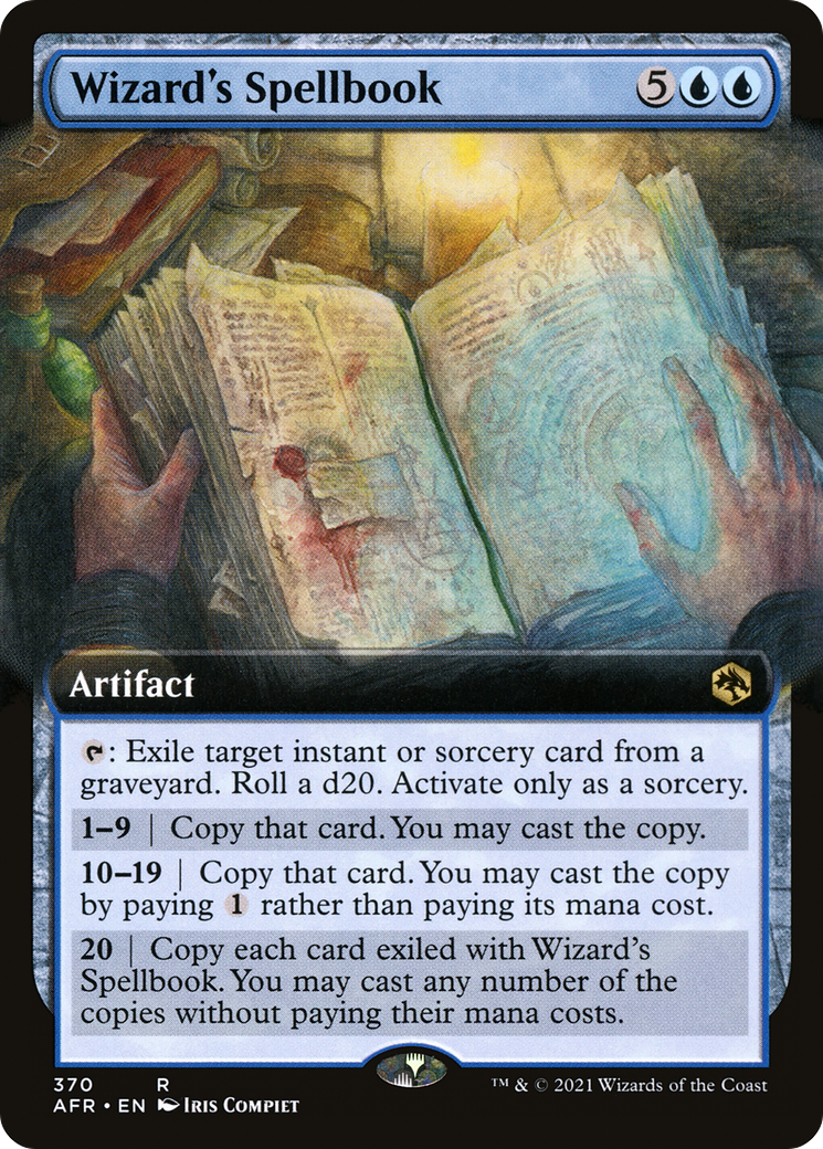{R} Wizard's Spellbook (Extended Art) [Dungeons & Dragons: Adventures in the Forgotten Realms][AFR 370]