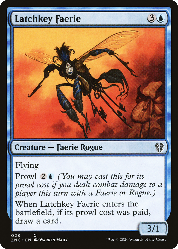 {C} Latchkey Faerie [Zendikar Rising Commander][ZNC 028]