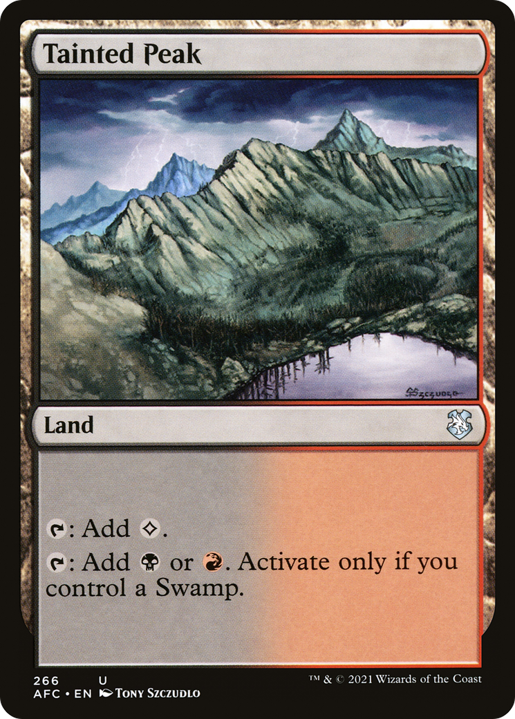 {C} Tainted Peak [Dungeons & Dragons: Adventures in the Forgotten Realms Commander][AFC 266]