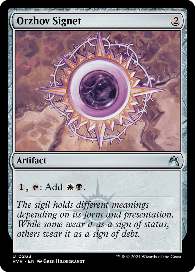 {C} Orzhov Signet [Ravnica Remastered][RVR 263]