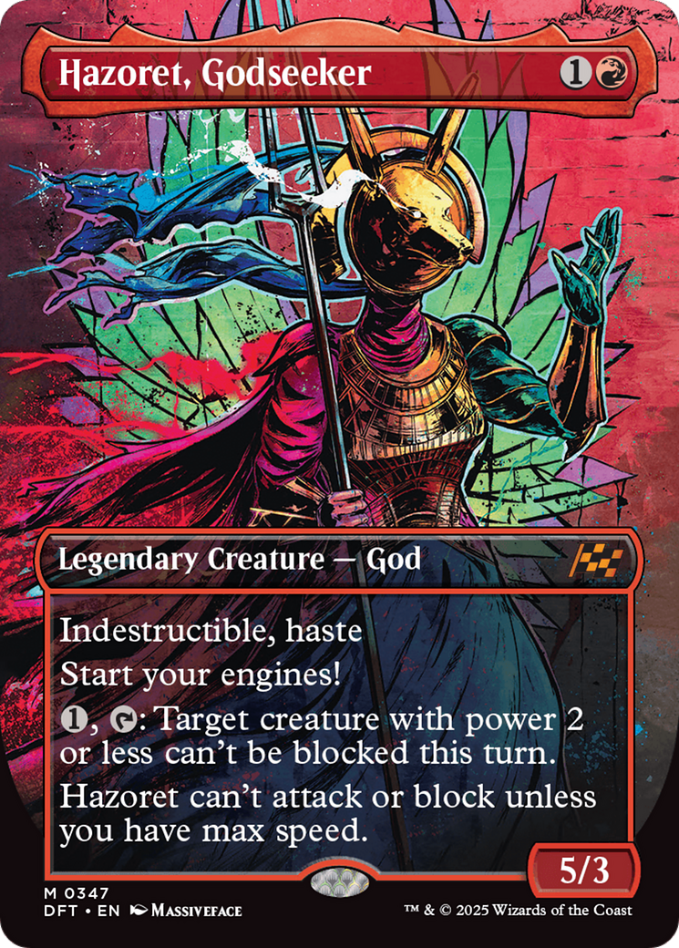 {@R} Hazoret, Godseeker (Borderless) [Aetherdrift][DFT 347]