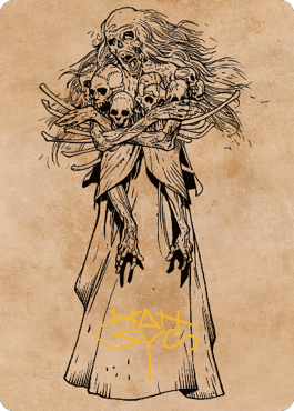 {A} Myrkul, Lord of Bones Art Card (73) (Gold-Stamped Signature) [Commander Legends: Battle for Baldur's Gate Art Series][GS ACLB 073]