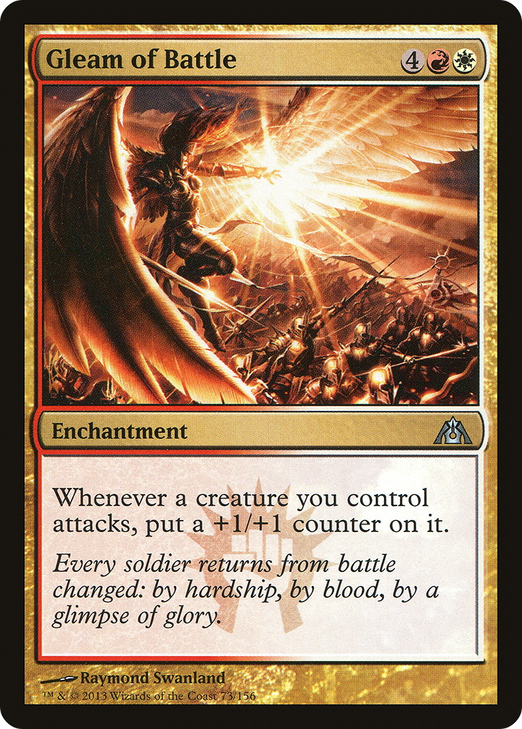 {C} Gleam of Battle [Dragon's Maze][DGM 073]