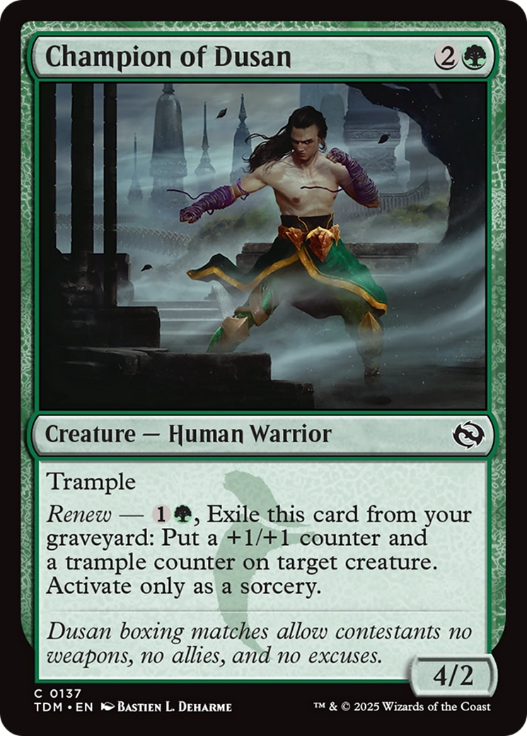 {@C} Champion of Dusan [Tarkir: Dragonstorm][TDM 137]