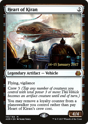 {R} Heart of Kiran [Aether Revolt Prerelease Promos][PR AER 153]