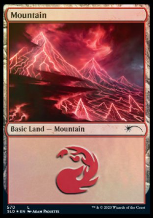 {B}[SLD 570] Mountain (Lightning) (570) [Secret Lair Drop Promos]