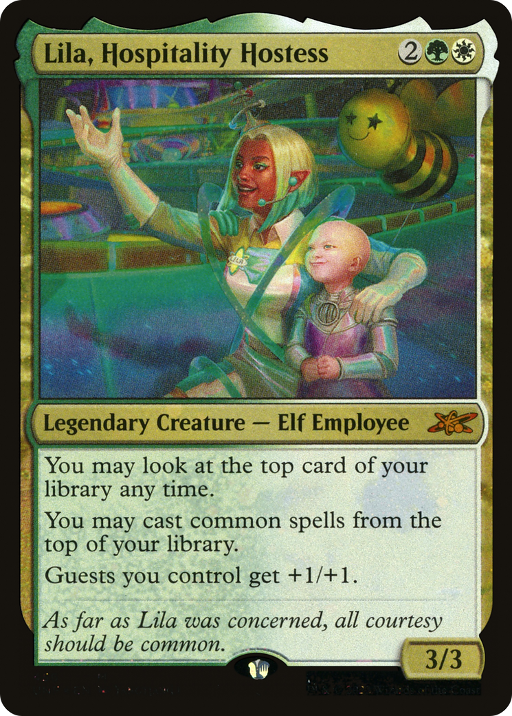 {R} Lila, Hospitality Hostess (Galaxy Foil) [Unfinity][UNF 456]